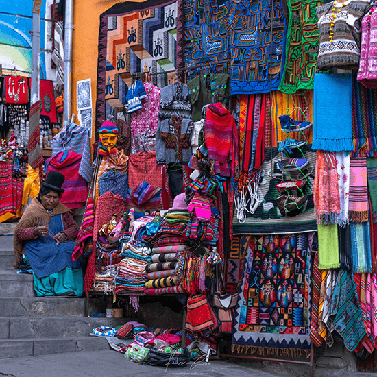 Vendedora, La Paz, Bolívia