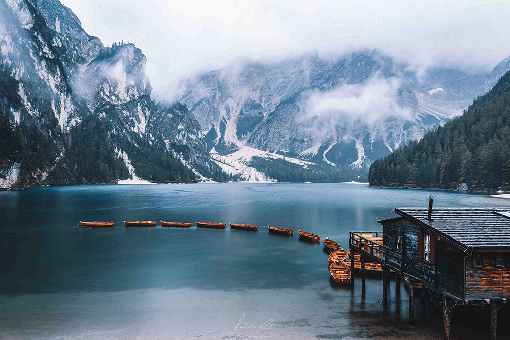 Lago Di Braies, Itália